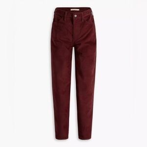 Casual Levi’s Corduroy HIGH WAISTED MOM JEANS Brown ribbed high waisted‎ tapered